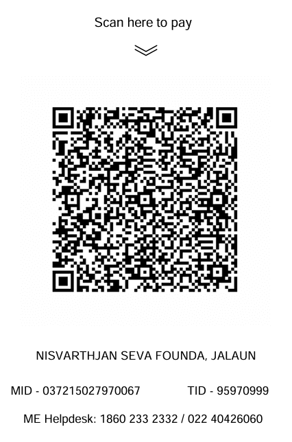 Donation payment QR code